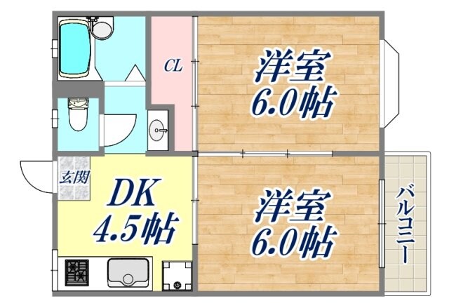 エトワール芦屋の物件間取画像