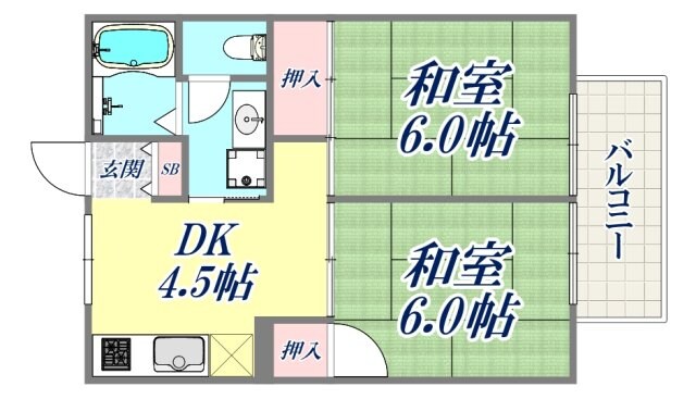 ピアン広町の物件間取画像