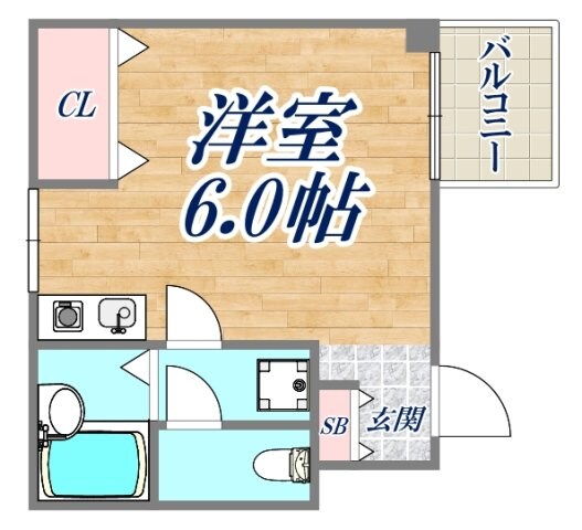 パル六甲の物件間取画像