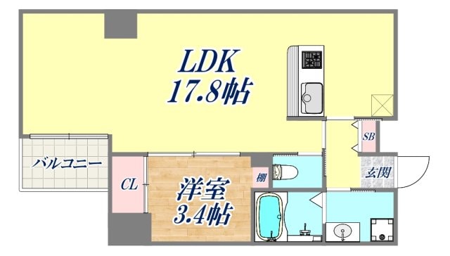 zonna神戸磯上通の物件間取画像