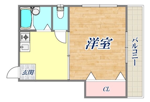 Plum Court打出の物件間取画像