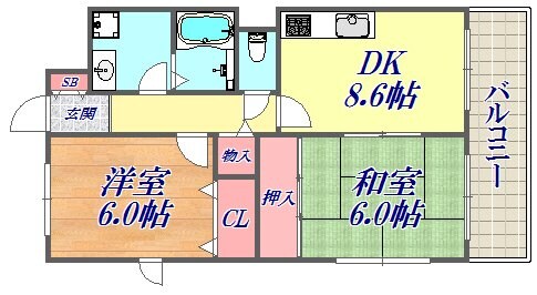 パルク小河の物件間取画像