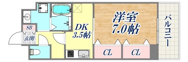 タカマツ神戸駅南通の物件間取画像