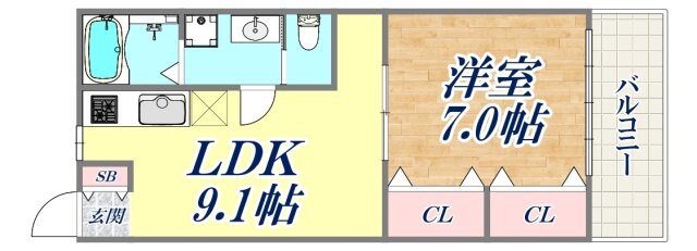 ときわ萩乃ハイツの物件間取画像