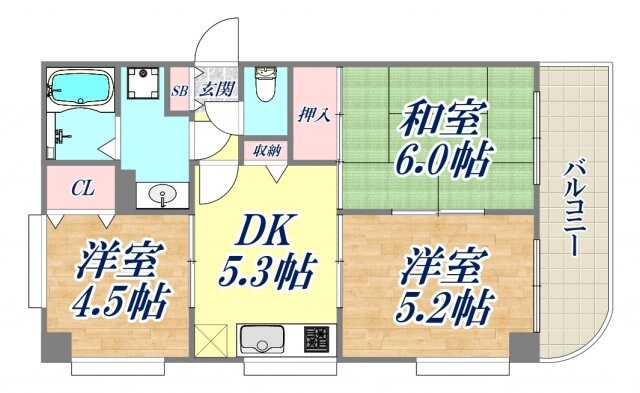 信成ハイツの物件間取画像