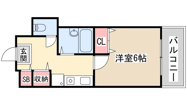 S-FORT神戸三宮北の物件間取画像