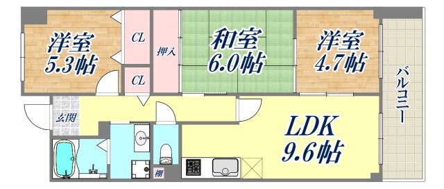 イーストコート六甲の物件間取画像