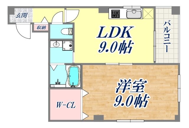 ハイツ甲南山手の物件間取画像