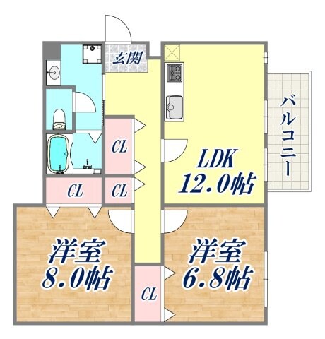 中里ビルの物件間取画像