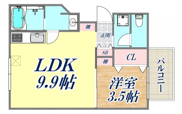 パロス須磨浦通の物件間取画像