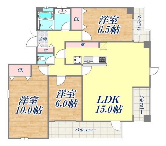 ロイヤル住吉本町の物件間取画像