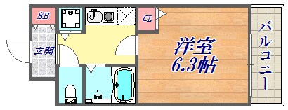 ロイヤルヒル神戸三ノ宮の物件間取画像