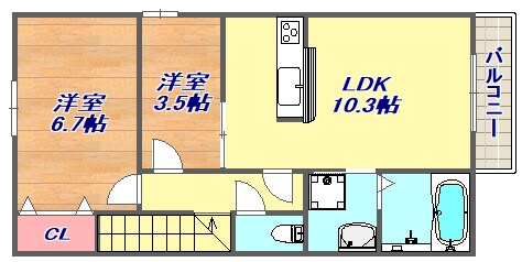 NHエステート御影山手の物件間取画像