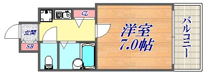 エスリード新神戸の物件間取画像