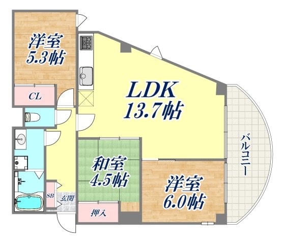 ステラ田中町の物件間取画像