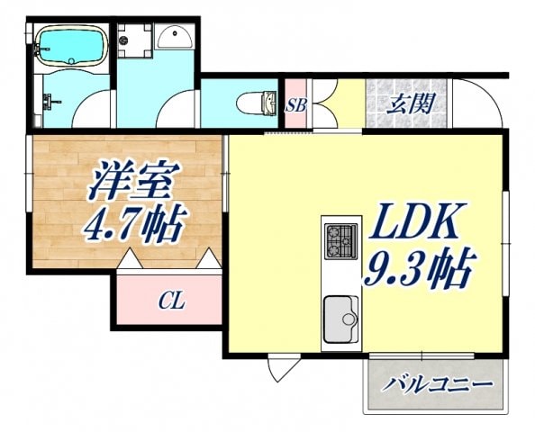 セイントエスペランサ月見山の物件間取画像