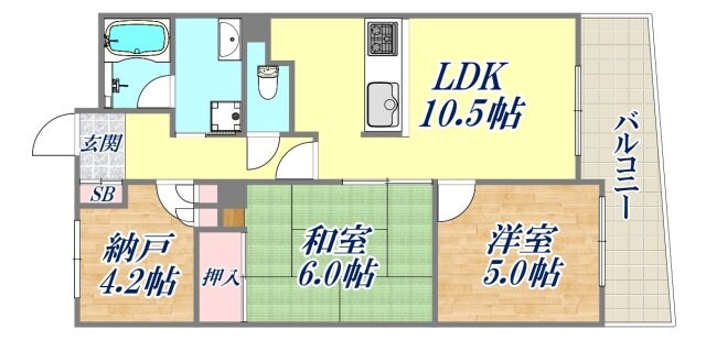 ライオンズマンション須磨マリンビューの物件間取画像