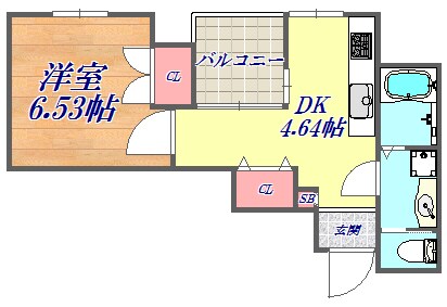 OPEN SESAME元町通の物件間取画像