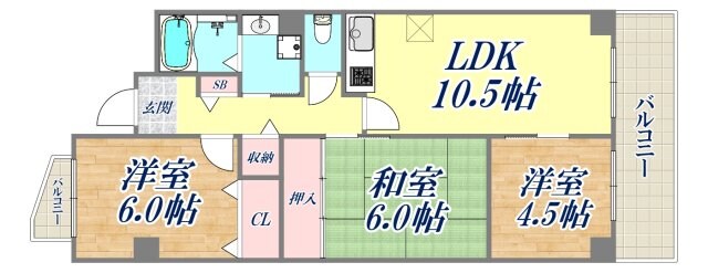 アルタイル中上の物件間取画像