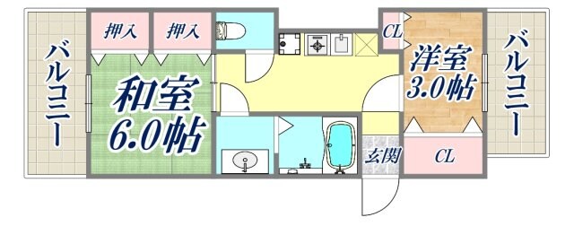 トシヤマンションの物件間取画像