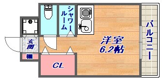ワコーレプラティーク神戸深江駅前の物件間取画像