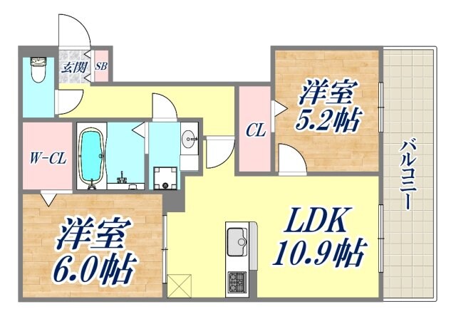 ブリランテ三川口町の物件間取画像