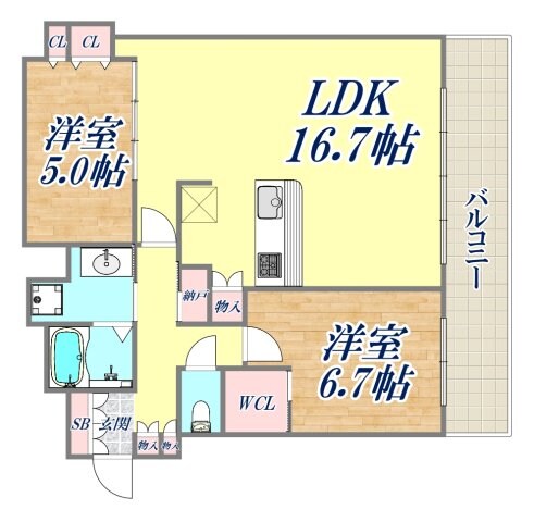 ベイシティタワーズ神戸WESTの物件間取画像