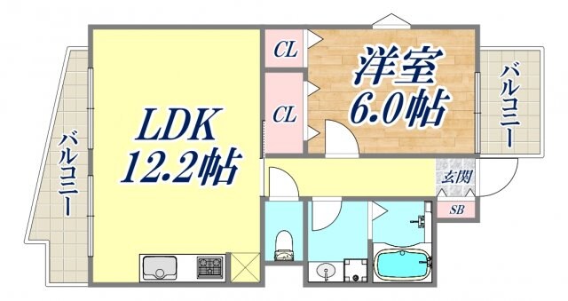 東灘パークランド北町の物件間取画像