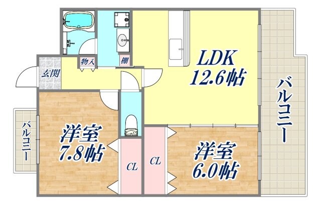 パレセゾンの物件間取画像