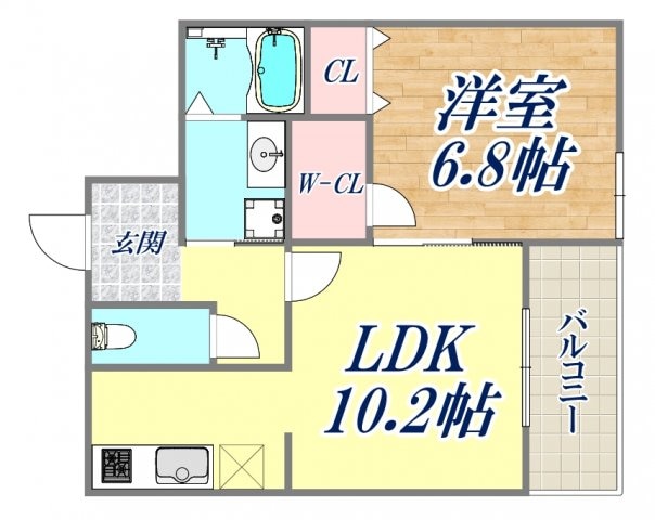 フジパレス王子公園1番館の物件間取画像