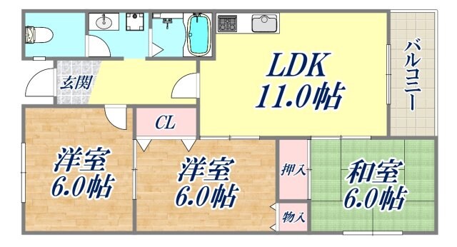 リアライズ高尾の物件間取画像