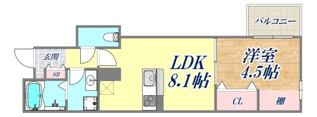 Lino月見山の物件間取画像