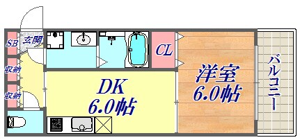 プリオーレ新開地の物件間取画像