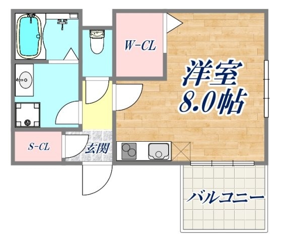 オリヴィエ岡本の物件間取画像