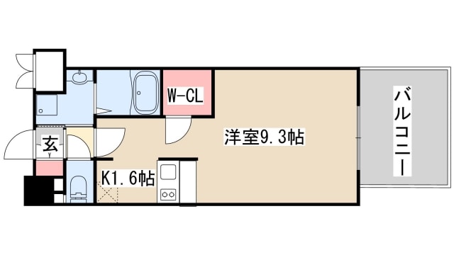 プレサンス三宮東フィールの物件間取画像