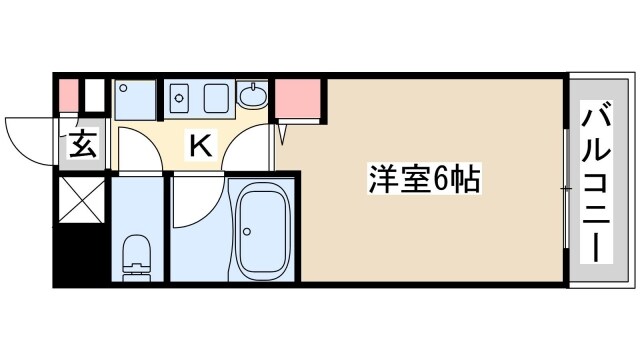 エステムコート神戸県庁前の物件間取画像