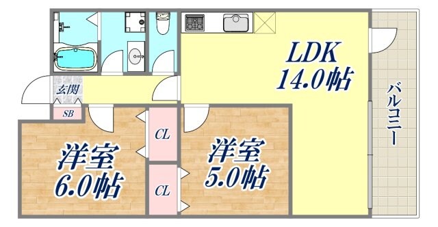 HKマンションの物件間取画像