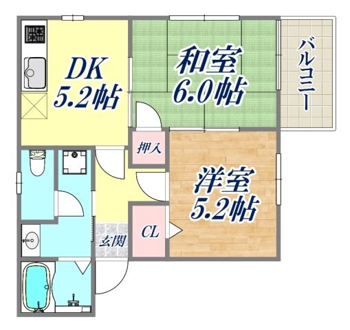 伊藤ハイツの物件間取画像