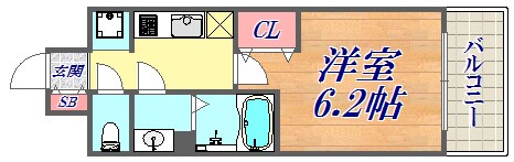 プレサンス神戸キュリオの物件間取画像