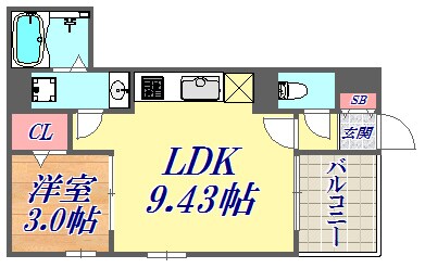 REGALEST長田1の物件間取画像