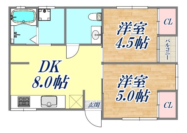 日暮荘の物件間取画像