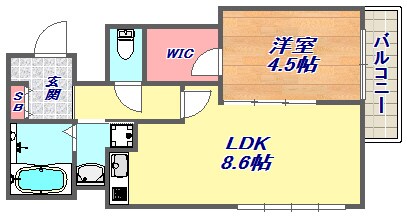 モレス・ヴィラ本山中町の物件間取画像