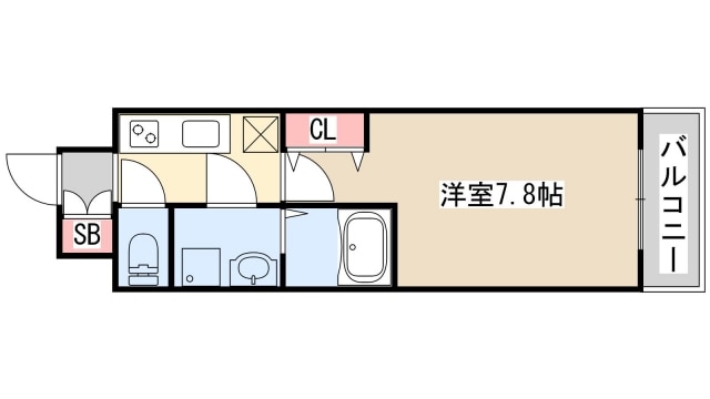 エスリード神戸三宮ノースゲートの物件間取画像