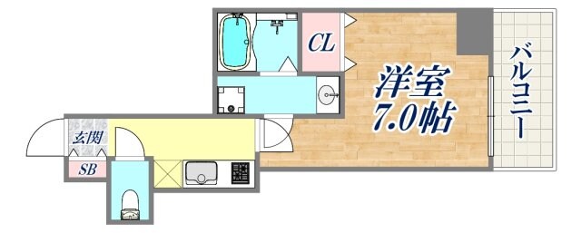 セレニテ兵庫エクラの物件間取画像