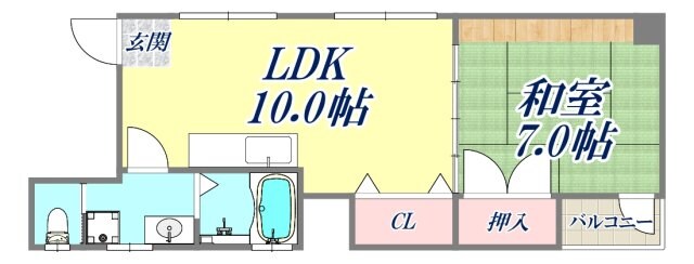 筒井町貸家の物件間取画像