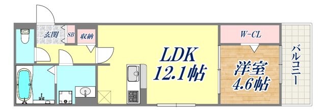 アトラエンテ御崎公園の物件間取画像