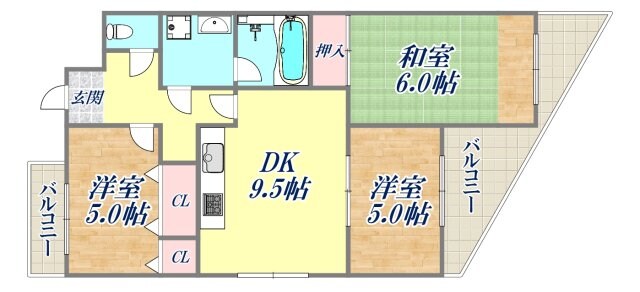 ビバリーハウス青谷弐番館の物件間取画像