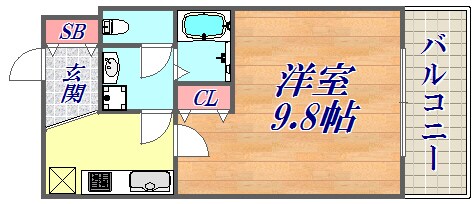 フォルテ三宮の物件間取画像