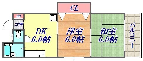 共親ビルの物件間取画像