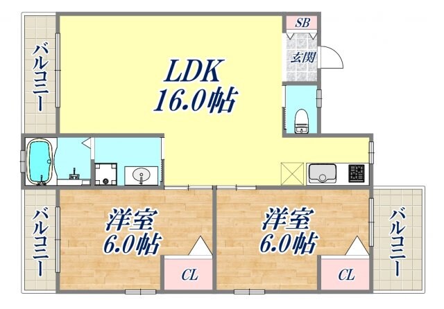 呉ビルの物件間取画像